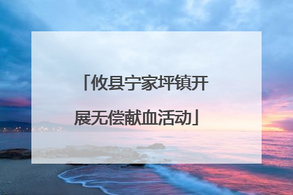 攸县宁家坪镇开展无偿献血活动