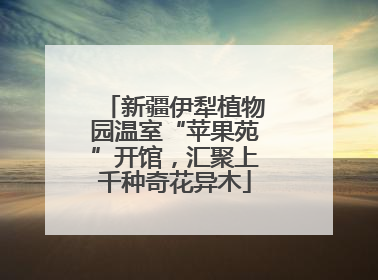 新疆伊犁植物园温室“苹果苑”开馆，汇聚上千种奇花异木