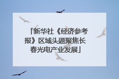 新华社《经济参考报》区域头题聚焦长春光电产业发展