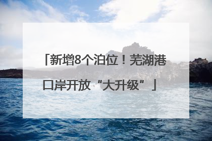 新增8个泊位！芜湖港口岸开放“大升级”