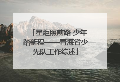 星炬照前路 少年踏新程——青海省少先队工作综述