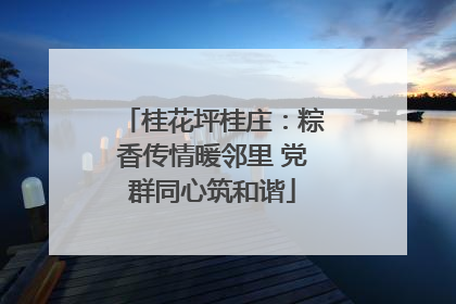 桂花坪桂庄：粽香传情暖邻里 党群同心筑和谐
