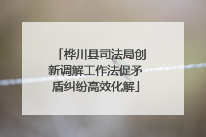 桦川县司法局创新调解工作法促矛盾纠纷高效化解
