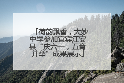 荷韵飘香，大妙中学参加宜宾江安县“庆六一，五育并举”成果展示