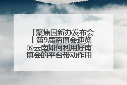 聚焦国新办发布会丨第9届南博会速览⑥云南如何利用好南博会的平台带动作用，深化与南亚国家的交流与合作？