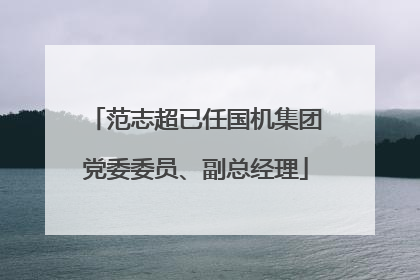 范志超已任国机集团党委委员、副总经理