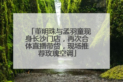 董明珠与孟羽童现身长沙门店，再次合体直播带货，现场推荐玫瑰空调