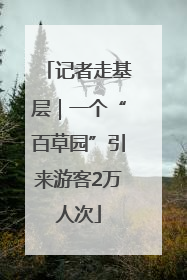 记者走基层｜一个“百草园”引来游客2万人次