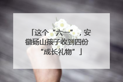 这个“六一”，安徽砀山孩子收到四份“成长礼物”