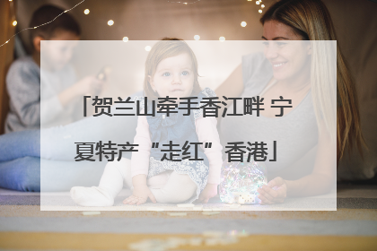 贺兰山牵手香江畔 宁夏特产“走红”香港
