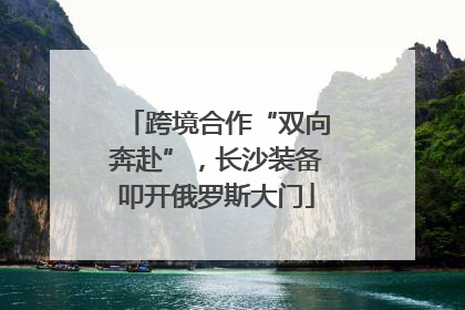 跨境合作“双向奔赴”，长沙装备叩开俄罗斯大门