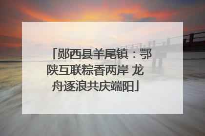 郧西县羊尾镇：鄂陕互联粽香两岸 龙舟逐浪共庆端阳