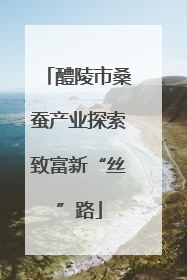 醴陵市桑蚕产业探索致富新“丝”路