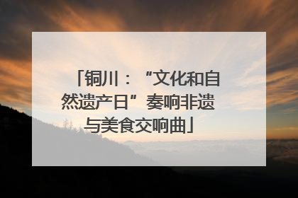 铜川：“文化和自然遗产日”奏响非遗与美食交响曲