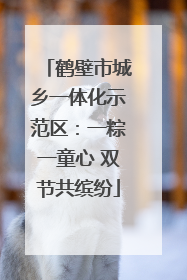 鹤壁市城乡一体化示范区：一粽一童心 双节共缤纷