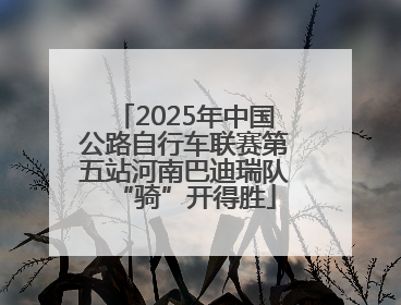2025年中国公路自行车联赛第五站河南巴迪瑞队“骑”开得胜