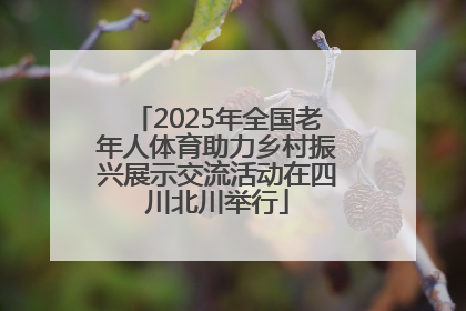 2025年全国老年人体育助力乡村振兴展示交流活动在四川北川举行