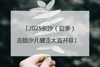2025长沙（夏季）走娃少儿健走大赛开幕