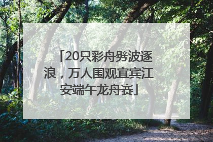 20只彩舟劈波逐浪，万人围观宜宾江安端午龙舟赛