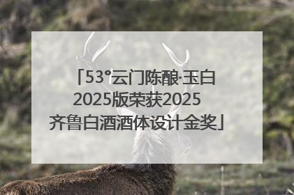 53°云门陈酿·玉白2025版荣获2025齐鲁白酒酒体设计金奖