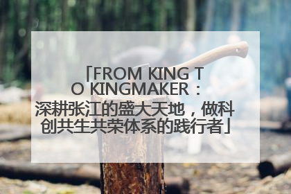 FROM KING TO KINGMAKER：深耕张江的盛大天地，做科创共生共荣体系的践行者